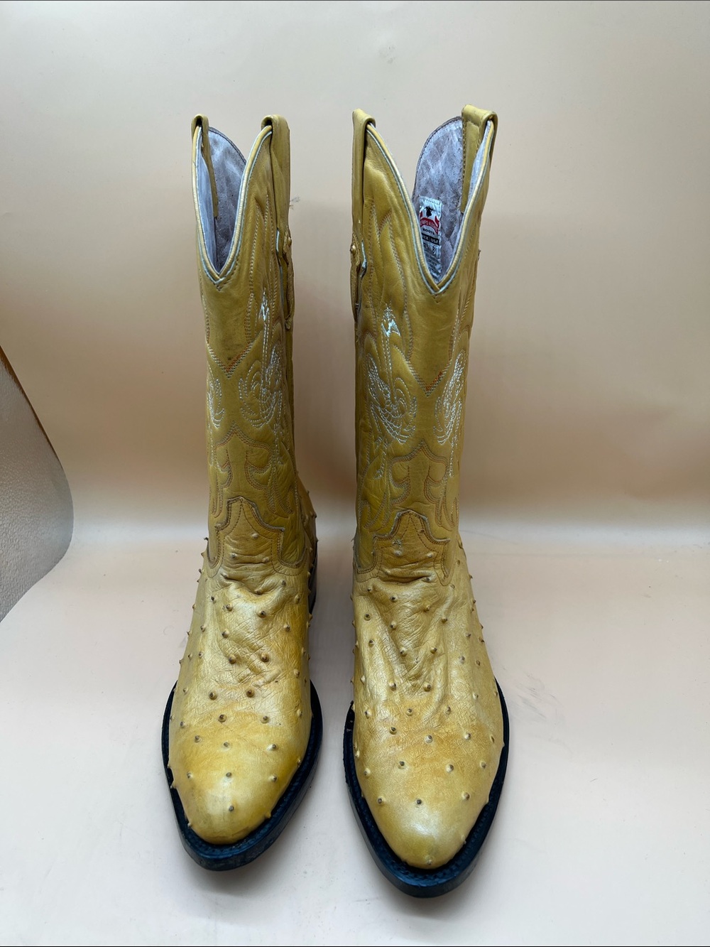 Campo Alegre cowboy boots ostrich mens sz 8,5